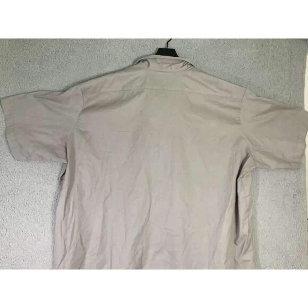Dickies Men's Short Sleeve Work‎ Shirt 5XL Big Tall Plus Size Beige Workwear